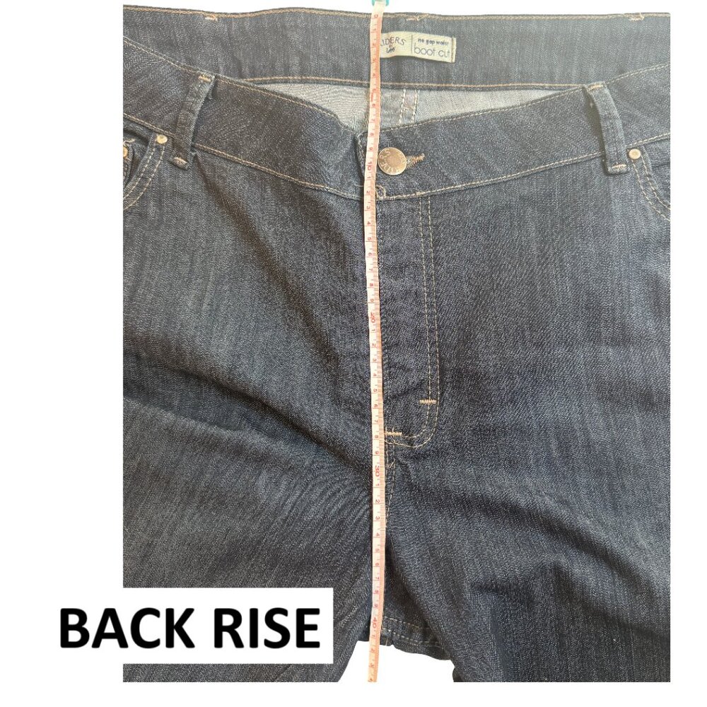 NWOT Riders by Lee No Gap Bootcut Stretch Jeans Dark Wash 24W✨50% Off Bundles 3+ - Picture 12 of 15